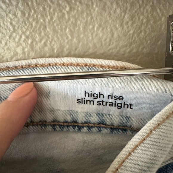 NWT Circus NY High Rise Slim Straight Bleached Denim Jeans Size 29 - Picture 4 of 6